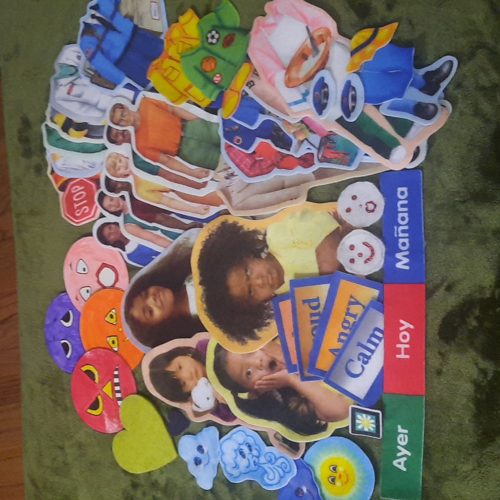 Felt People, Emotions, Professions and Weather teaching tools learning toys